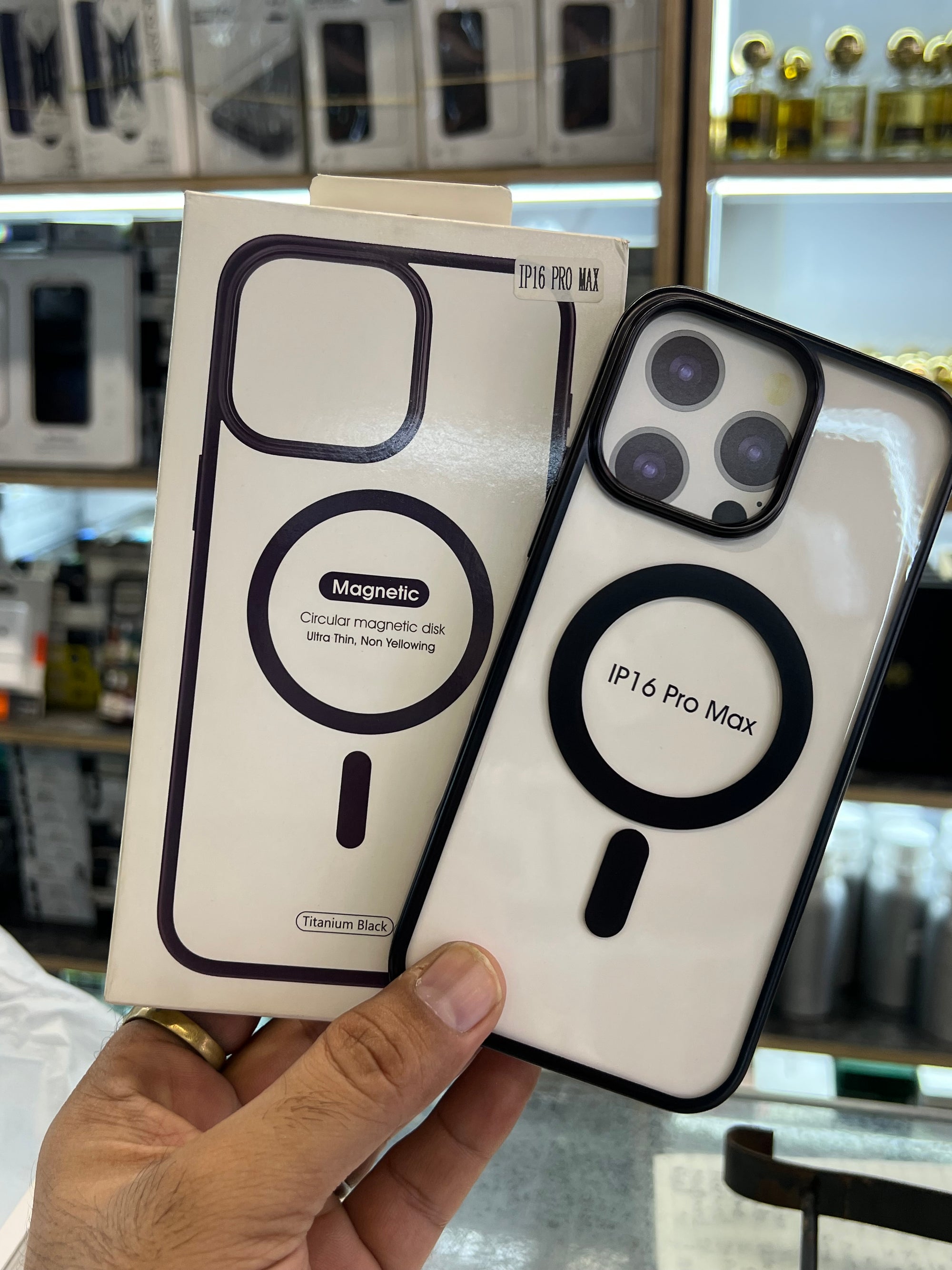 Anti yellow magsafe case i phone 16 pro max