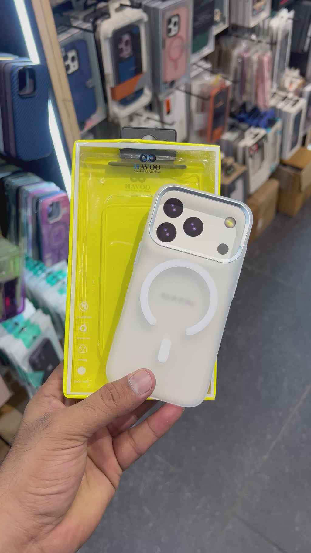 Paper matte white case i phone 17 pro case