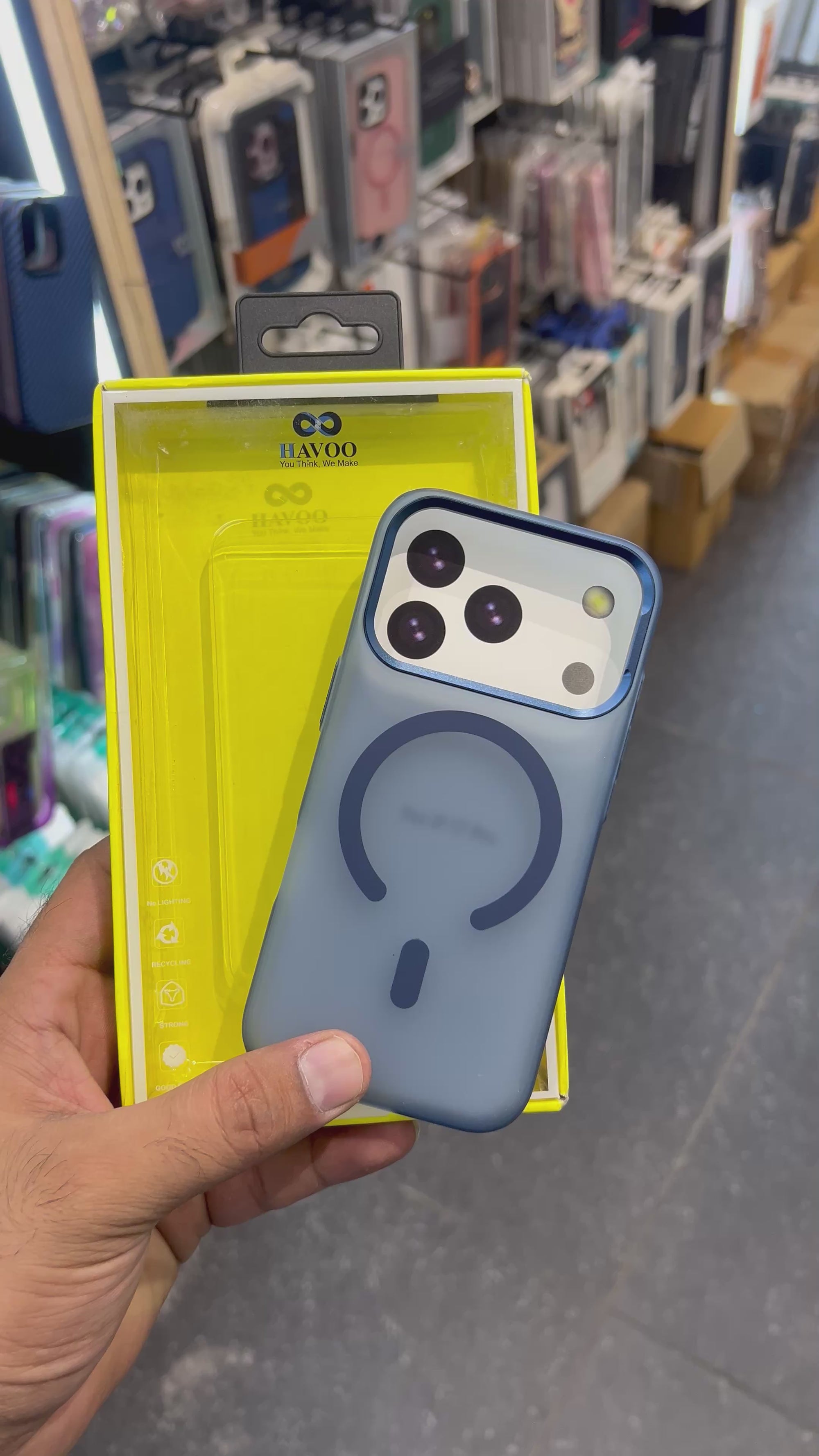 Paper blue matte case i phone 17 pro case