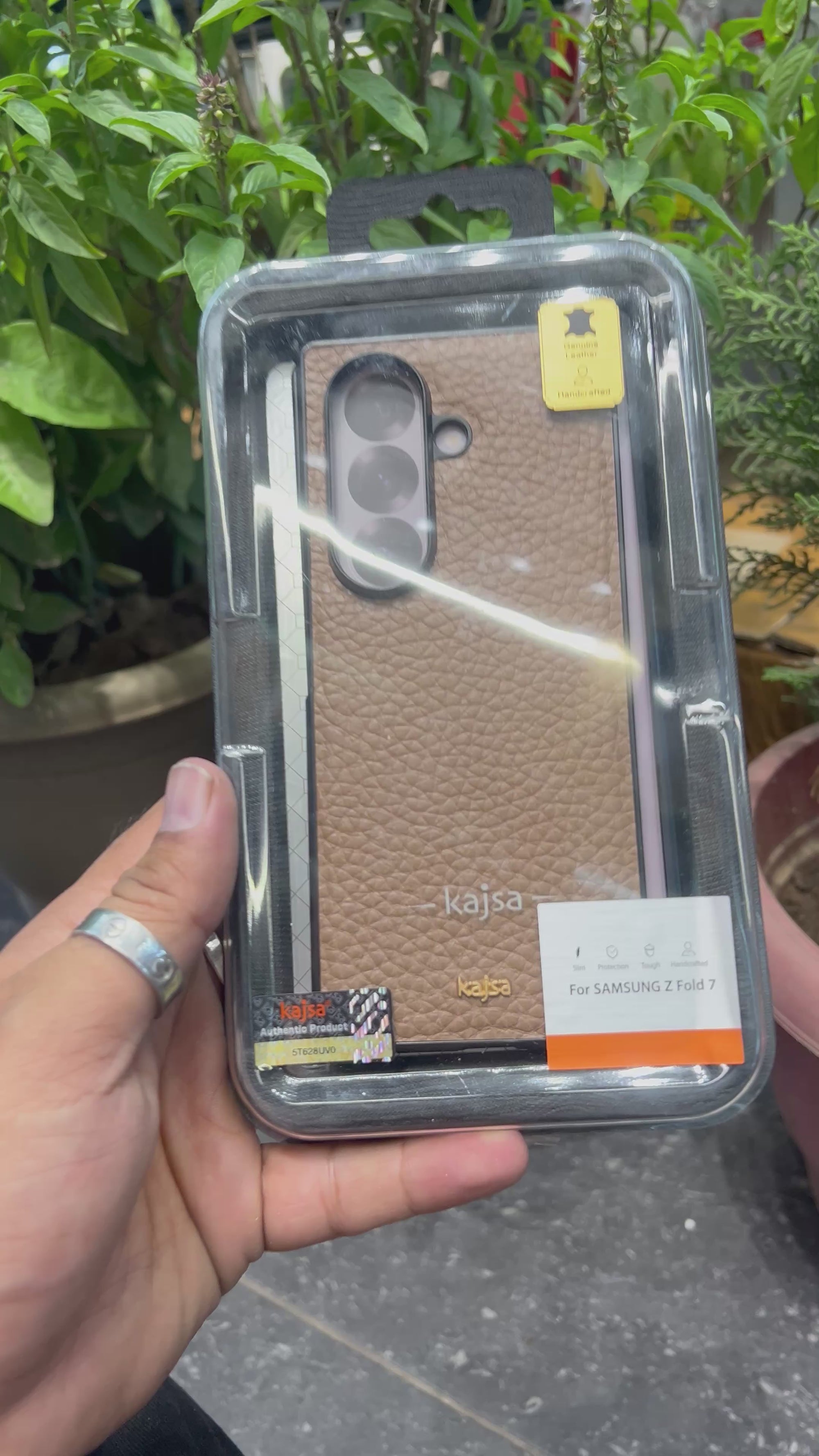 Kajsa luxury brand fold 7 leather case