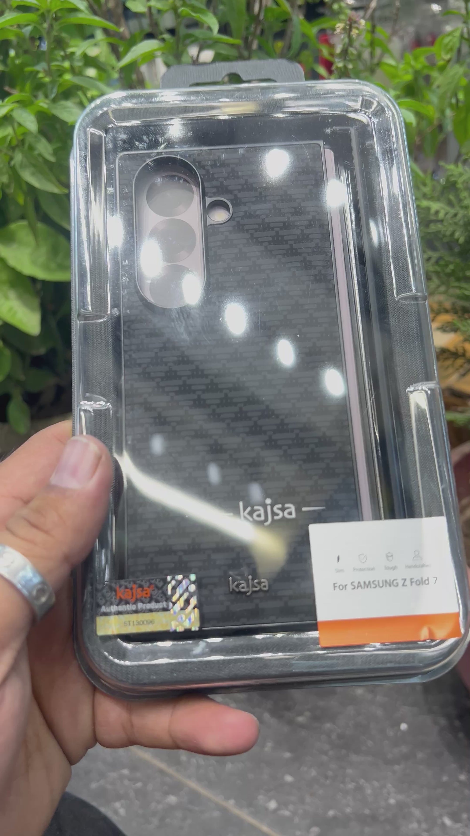 Kajsa luxury brand fold 7 leather case