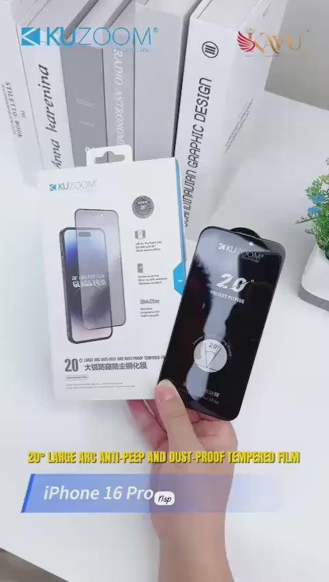 KUZOOM Clear Tempered Glass Screen Protector for iPhone and samsung HD Transparency
