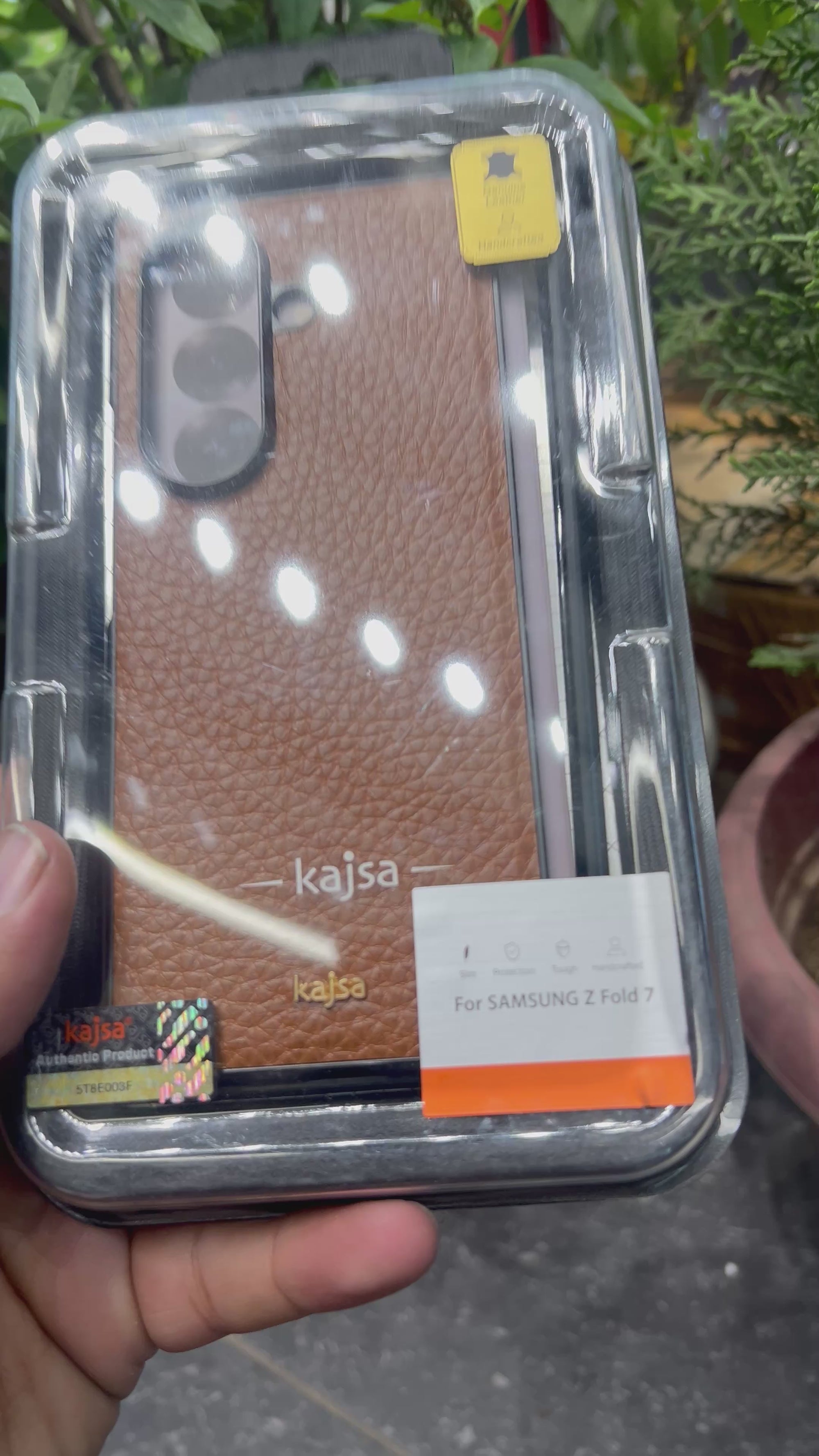 Kajsa luxury brand fold 7 leather case