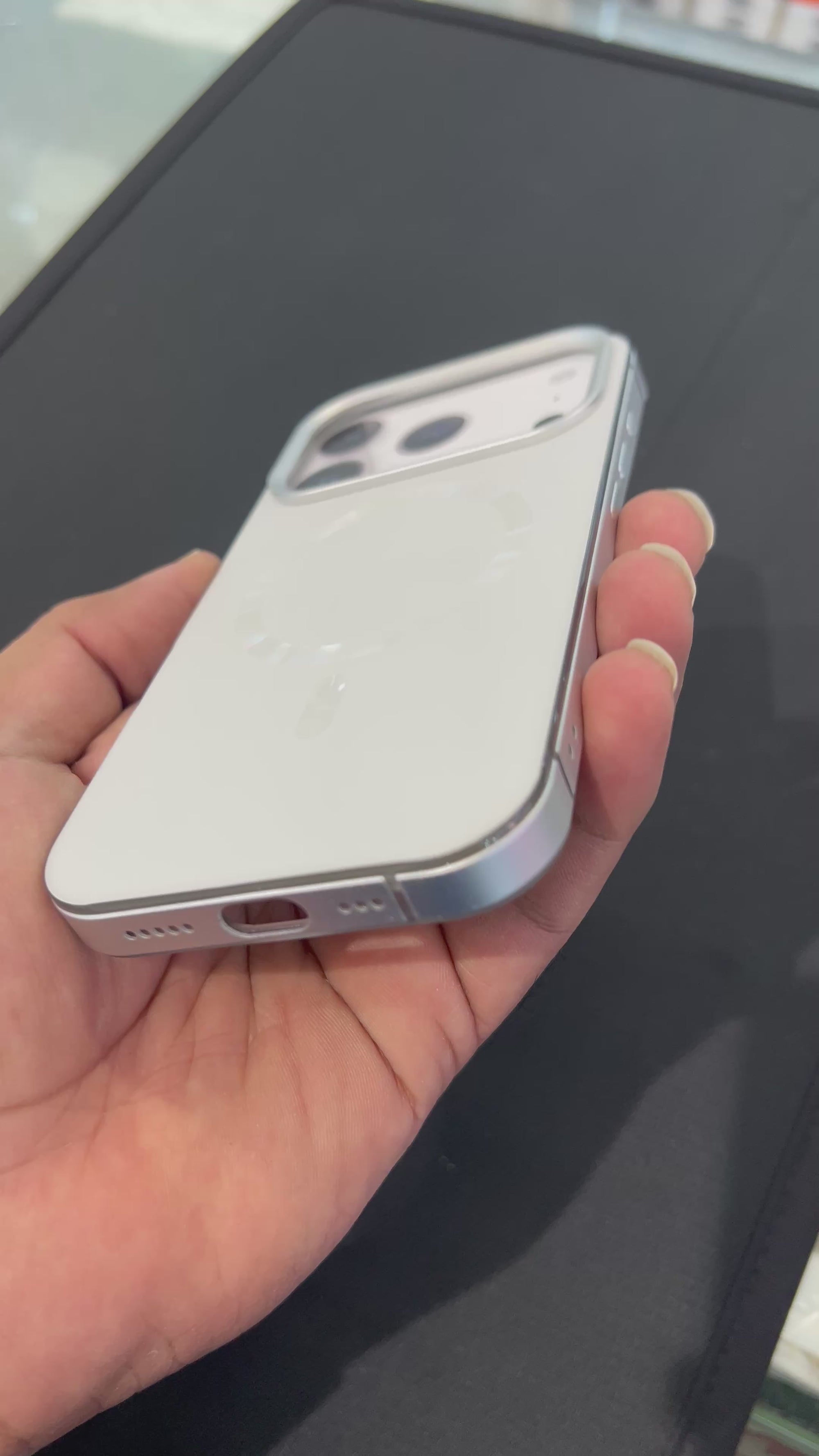 Side metal bumper case with  back magsafe and soft silicon case for 17 pro max