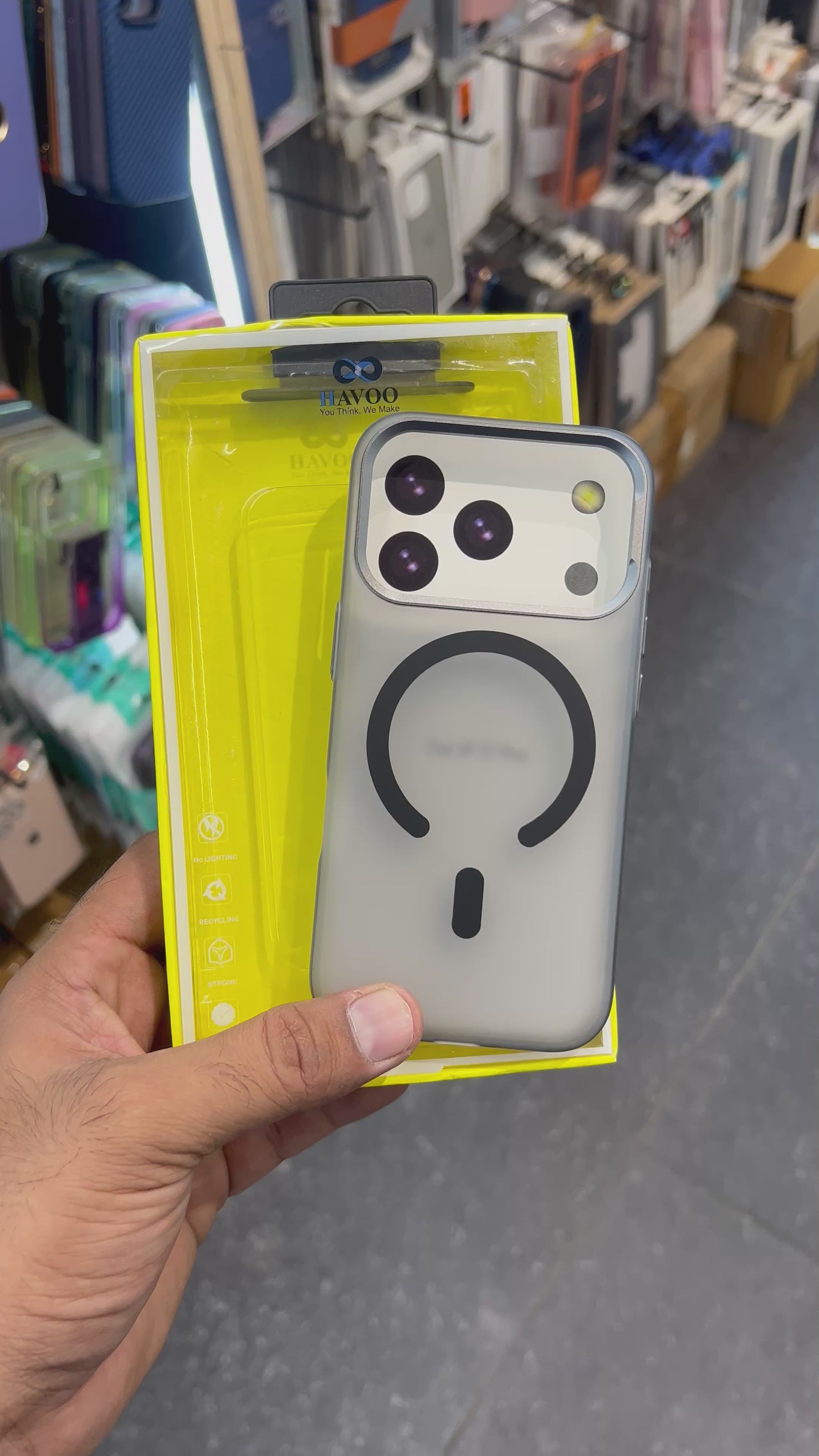 Paper matte gray case i phone 17 pro case